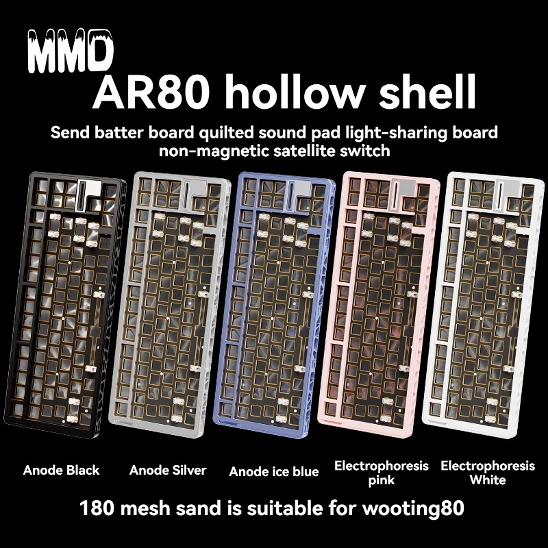 Gaming Keyboard Magnetic Switches - Wooting 80HE carcasa hueca de aluminio