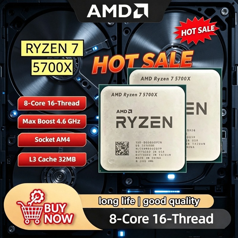 Amd Cpu Ryzen 7 - CPU AMD Ryzen 7 5700X Desbloqueado