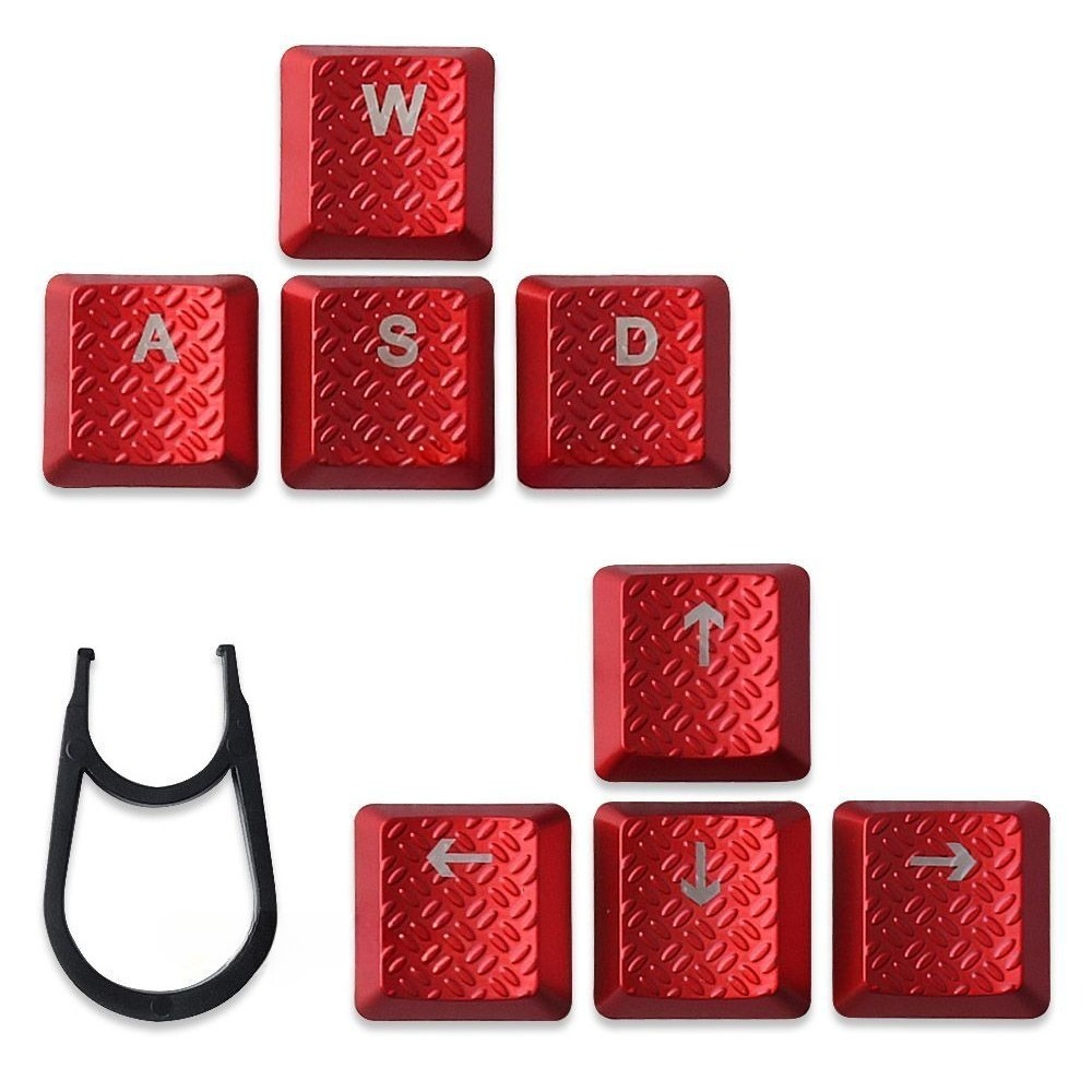 Gaming Keyboard Tkl - Teclas translúcidas rojas DIY para teclado