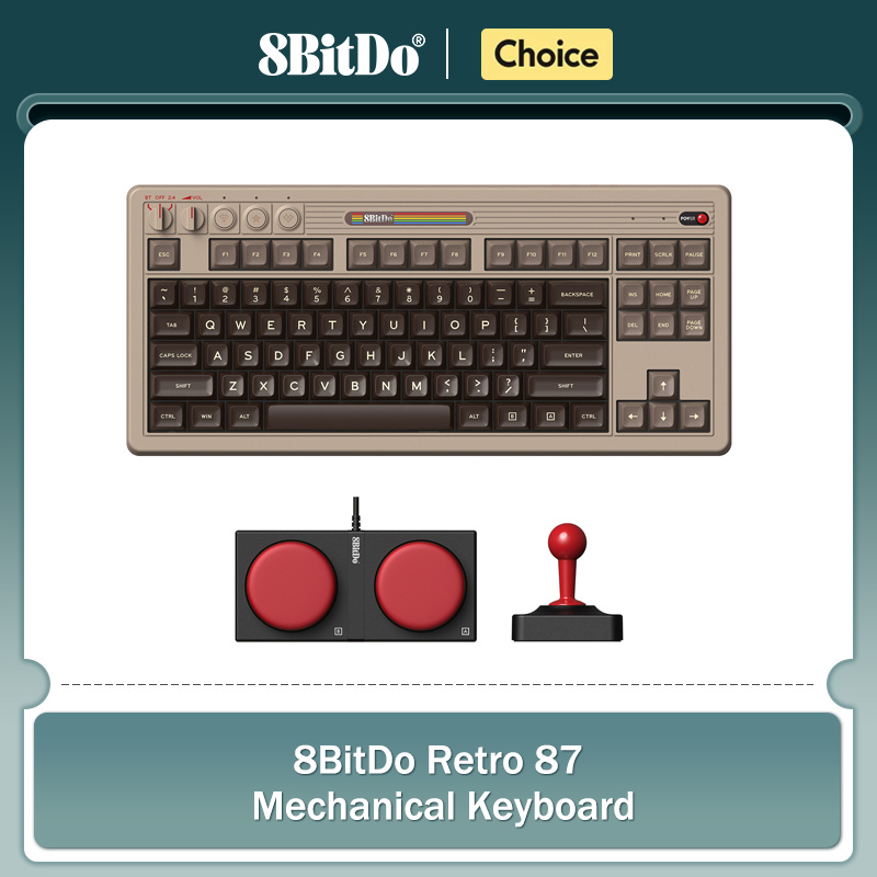 Gaming Keyboard Type C - Teclado mecánico retro 8BitDo, teclado para