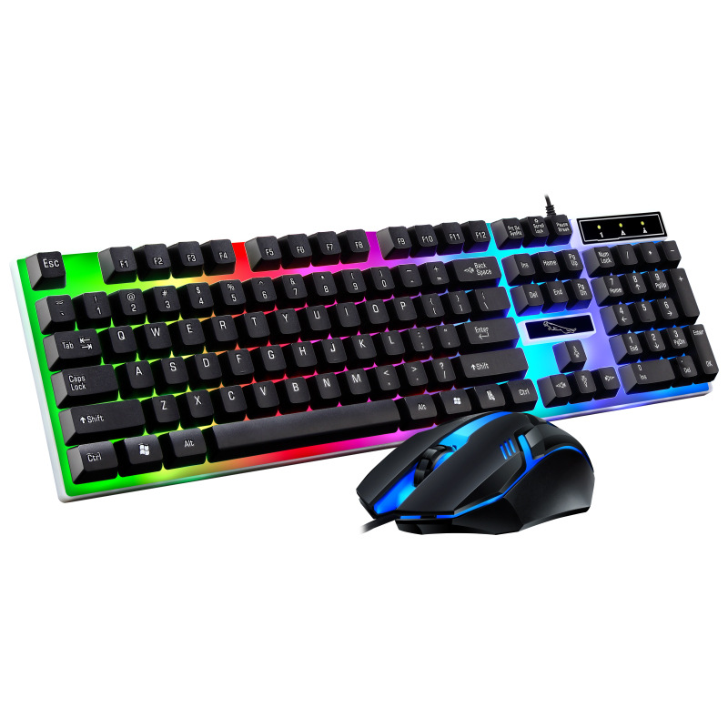 Gaming Keyboard Mouse Combo - Teclado para juegos RGB, Kit de