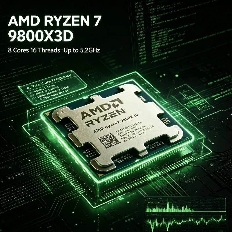 Amd Cpu Ryzen 7 - Procesador AMD Ryzen 7 9800X3D X3D