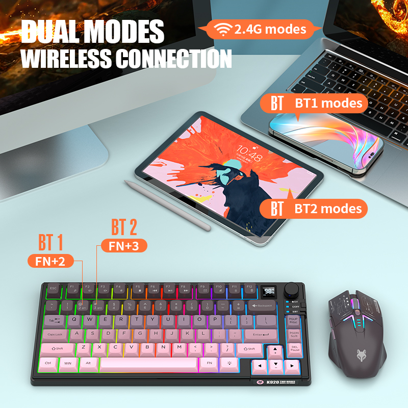 2.4G: teclado y ratón inalámbr - Gaming Keyboard Easy To Clean reseña y precio