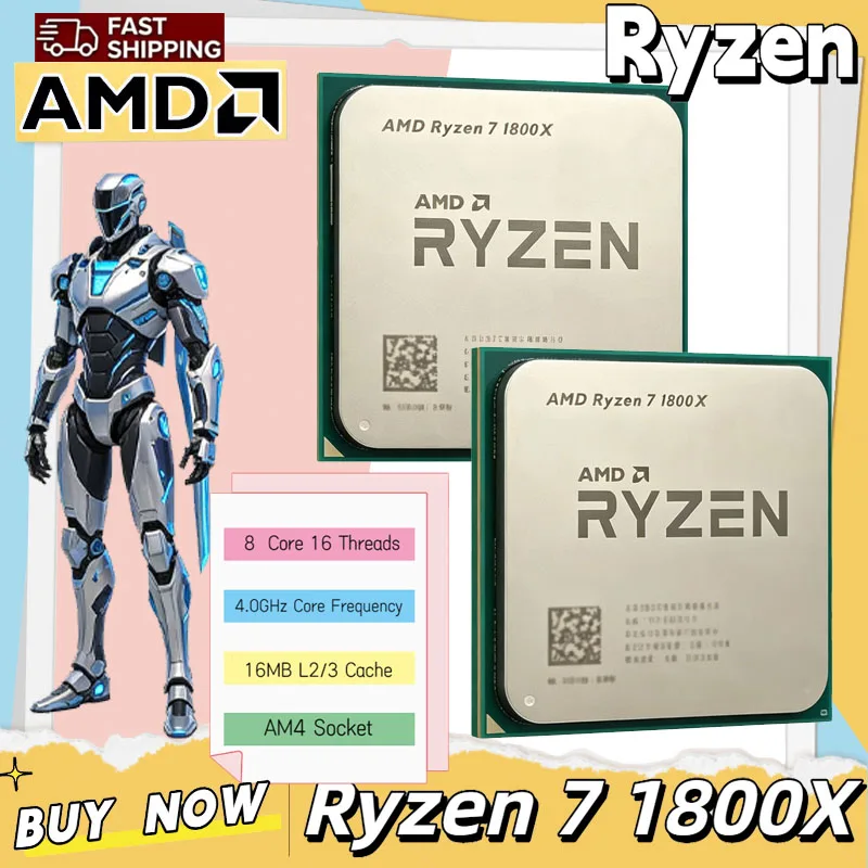 Procesador AMD Ryzen 7 1800X,  - Amd Cpu Ryzen 7 reseña y precio