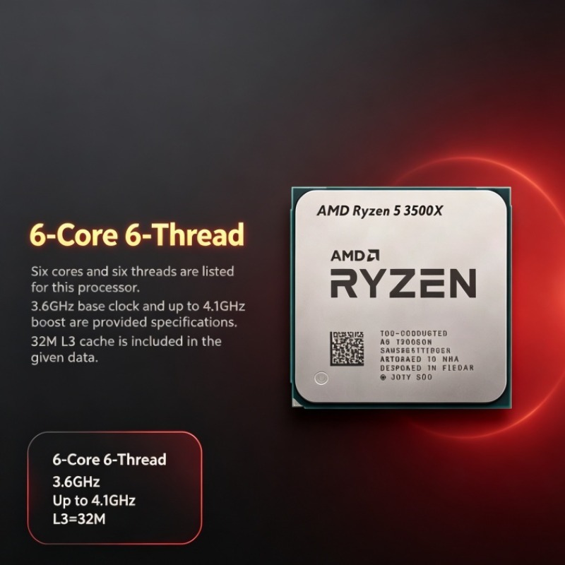 AMD Ryzen 5 3500X R5, CPU para - Amd Cpu Ryzen 7 reseña y precio