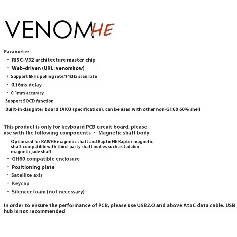 Geonworks Venom60 HE Venom65 H - Hot Swap Pcb reseña y precio