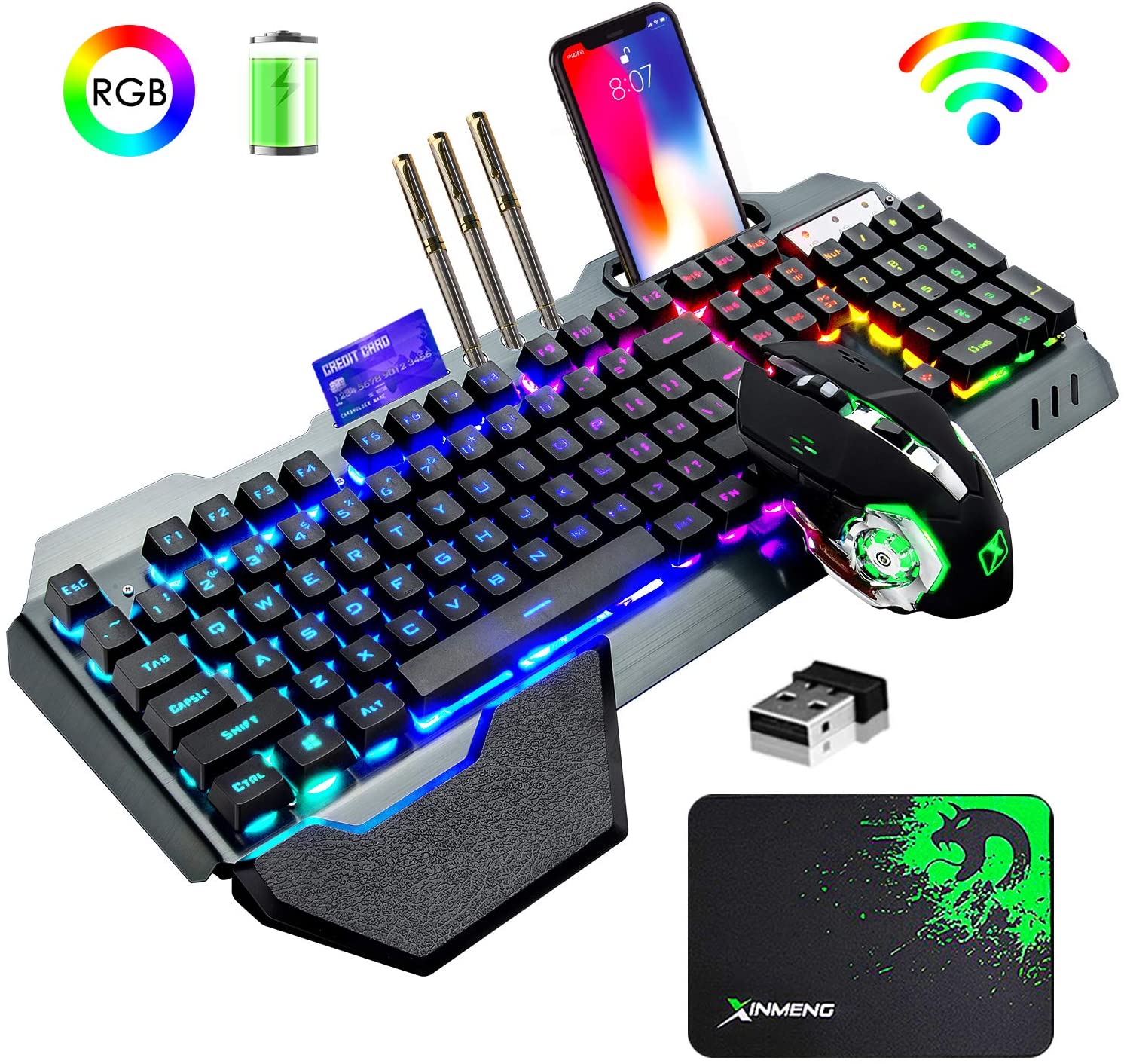 Combo de teclado y ratón inalá - Gaming Keyboard Mouse Combo reseña y precio