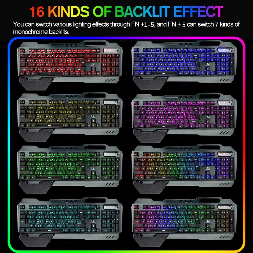 Combo de teclado y ratón inalá - Gaming Keyboard Mouse Combo reseña y precio