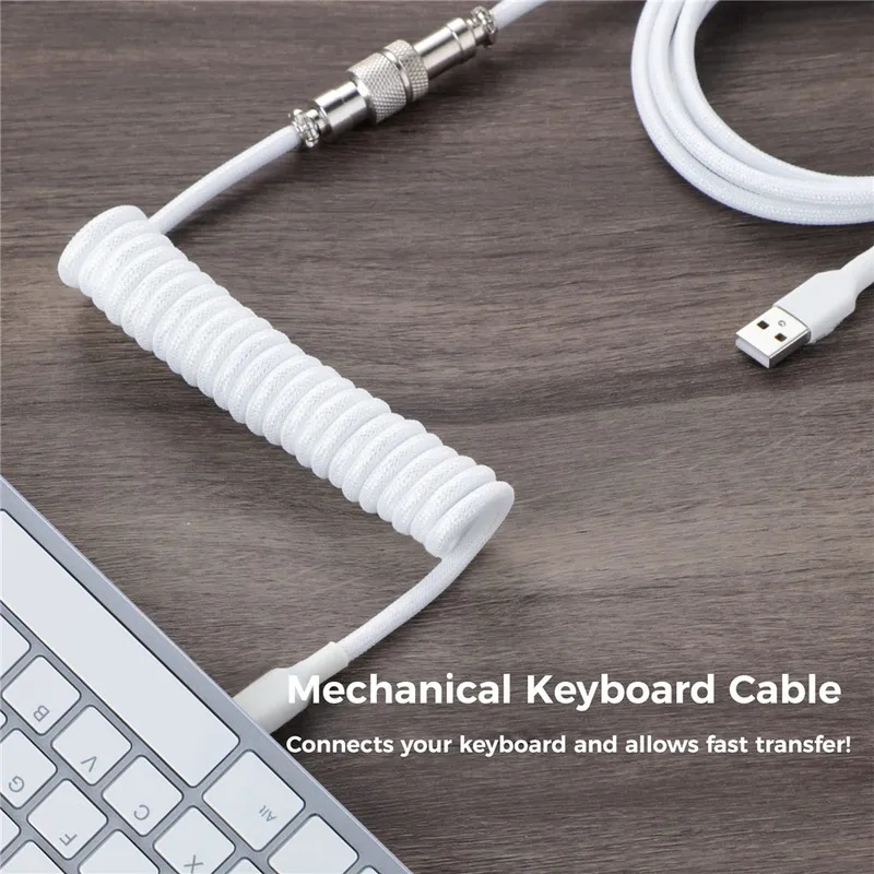 Cable en Espiral para Teclado  - Gaming Keyboard Type C reseña y precio