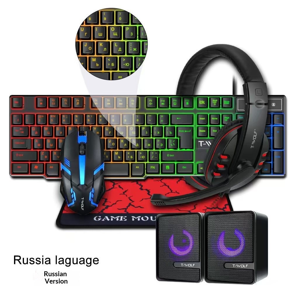 Combo de Juego con Teclado Esp - Gaming Keyboard Mouse Combo reseña y precio