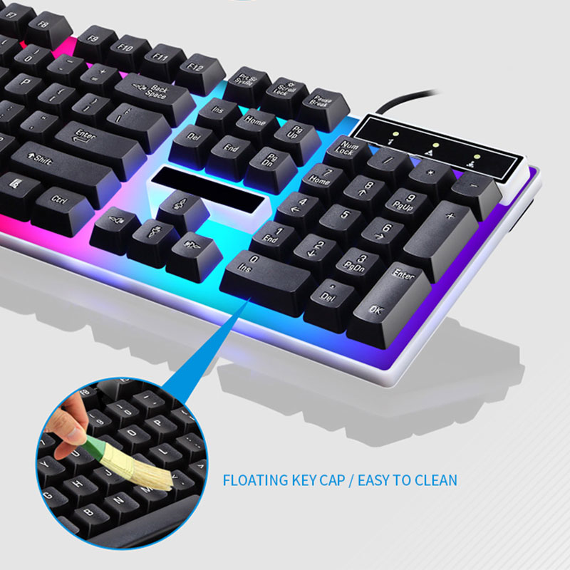 Teclado para juegos RGB, Kit d - Gaming Keyboard Mouse Combo reseña y precio