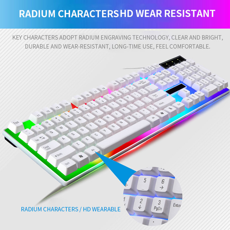 Teclado para juegos RGB, Kit d - Gaming Keyboard Mouse Combo reseña y precio