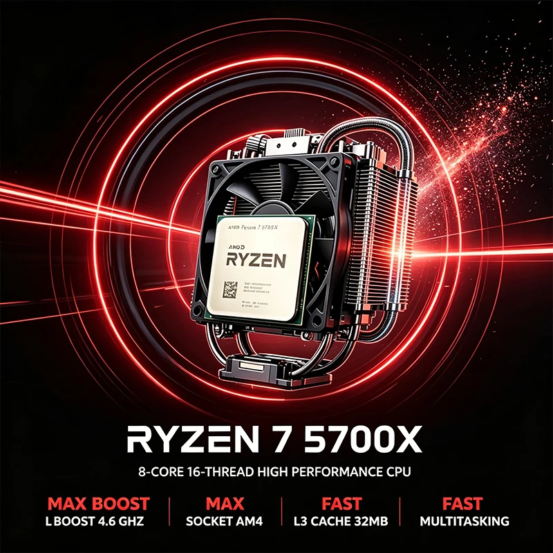 Procesador AMD Ryzen 7 5700X d - Amd Cpu Ryzen 7 reseña y precio