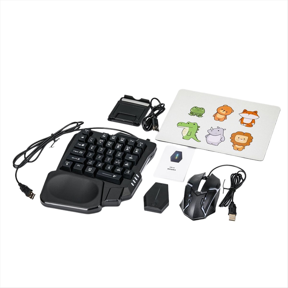 ★ ▲   Teclado ergonómico RGB p - Gaming Keyboard Mouse Combo reseña y precio