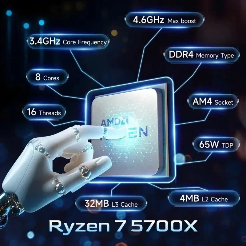Procesador AMD Ryzen 7 5700X d - Amd Cpu Ryzen 7 reseña y precio