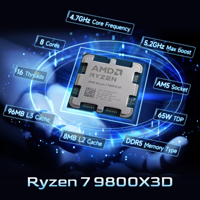Procesador AMD Ryzen 7 9800X3D - Amd Cpu Ryzen 7 reseña y precio