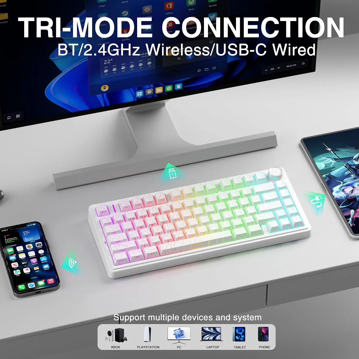 Teclado mecánico para juegos A - Gaming Keyboard Magnetic Switches reseña y precio