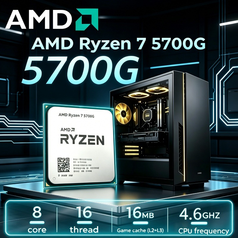 AMD Ryzen 7 5700G, socket AM4, - Amd Cpu Ryzen 7 reseña y precio